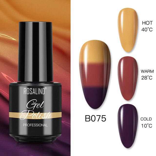 ROSALIND Varnishes Hybrid Gel Nail Polish 7ML Semi Permanent Gel Polish Soak Off UV Nail Gel For Nail Art Beauty Gel Lacquer