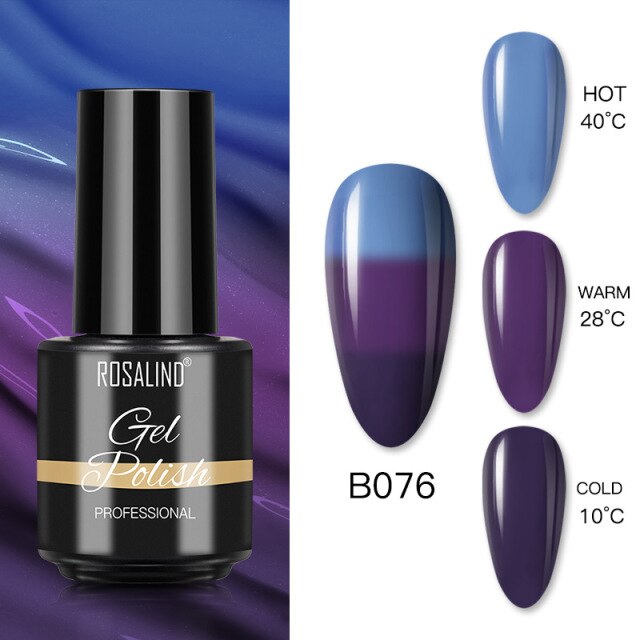 ROSALIND Varnishes Hybrid Gel Nail Polish 7ML Semi Permanent Gel Polish Soak Off UV Nail Gel For Nail Art Beauty Gel Lacquer
