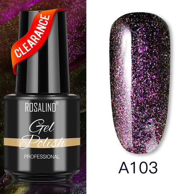 ROSALIND Varnishes Hybrid Gel Nail Polish 7ML Semi Permanent Gel Polish Soak Off UV Nail Gel For Nail Art Beauty Gel Lacquer