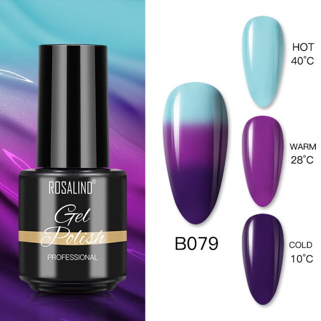 ROSALIND Varnishes Hybrid Gel Nail Polish 7ML Semi Permanent Gel Polish Soak Off UV Nail Gel For Nail Art Beauty Gel Lacquer