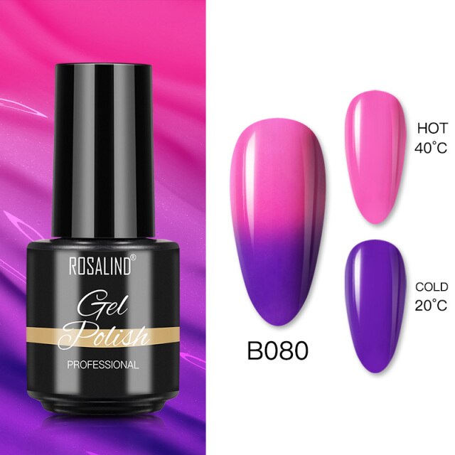 ROSALIND Varnishes Hybrid Gel Nail Polish 7ML Semi Permanent Gel Polish Soak Off UV Nail Gel For Nail Art Beauty Gel Lacquer