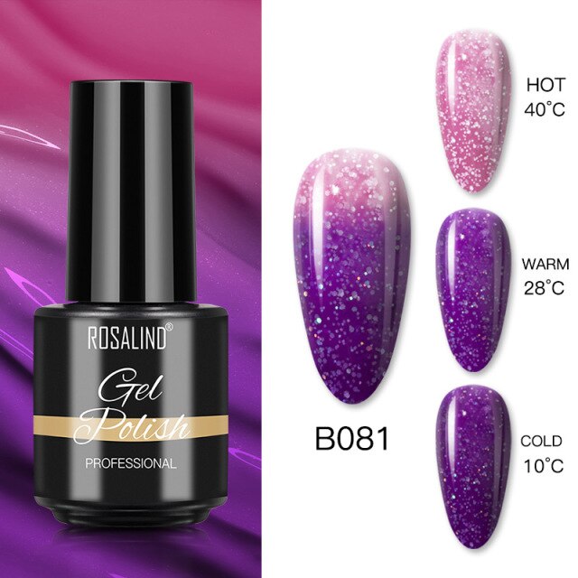 ROSALIND Varnishes Hybrid Gel Nail Polish 7ML Semi Permanent Gel Polish Soak Off UV Nail Gel For Nail Art Beauty Gel Lacquer