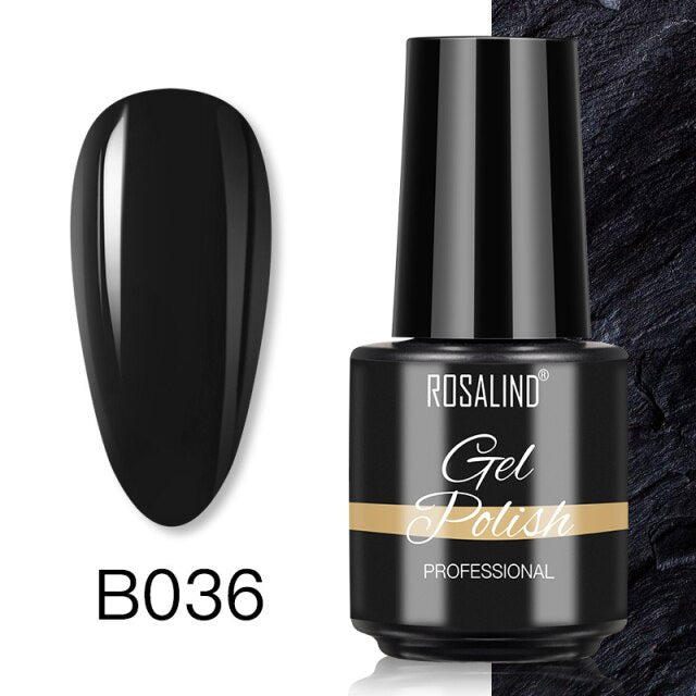 ROSALIND Varnishes Hybrid Gel Nail Polish 7ML Semi Permanent Gel Polish Soak Off UV Nail Gel For Nail Art Beauty Gel Lacquer