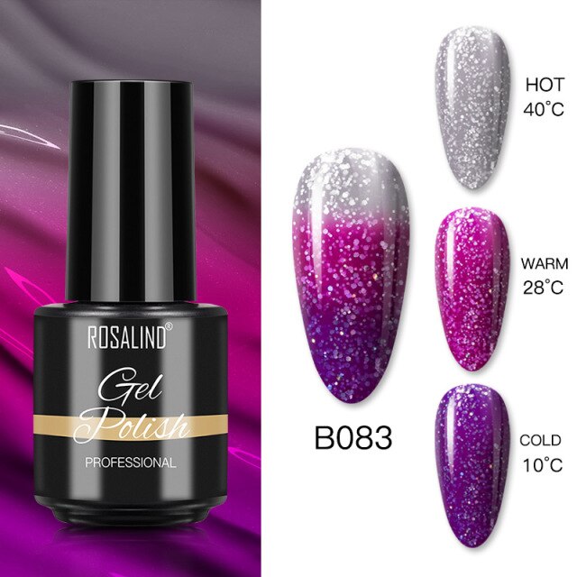 ROSALIND Varnishes Hybrid Gel Nail Polish 7ML Semi Permanent Gel Polish Soak Off UV Nail Gel For Nail Art Beauty Gel Lacquer