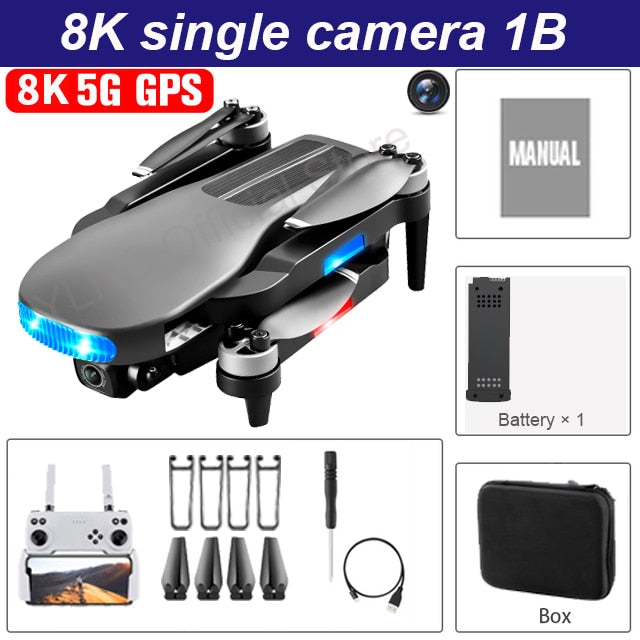 New LU3 MAX GPS  Drone 8K Hd Dual Camera Profesional Helicopter FPV Dron Foldable Rc Quadcopter 5G Wifi Brushless Motor Drones