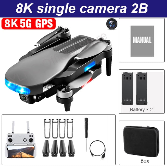 New LU3 MAX GPS  Drone 8K Hd Dual Camera Profesional Helicopter FPV Dron Foldable Rc Quadcopter 5G Wifi Brushless Motor Drones