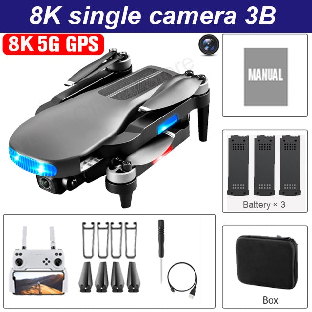 New LU3 MAX GPS  Drone 8K Hd Dual Camera Profesional Helicopter FPV Dron Foldable Rc Quadcopter 5G Wifi Brushless Motor Drones