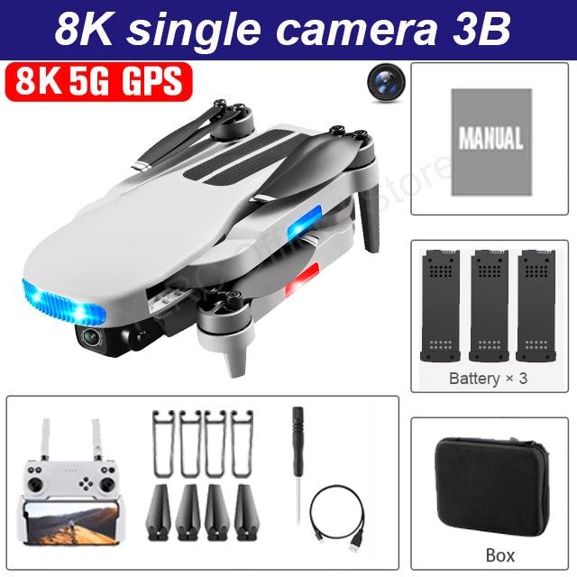 New LU3 MAX GPS  Drone 8K Hd Dual Camera Profesional Helicopter FPV Dron Foldable Rc Quadcopter 5G Wifi Brushless Motor Drones