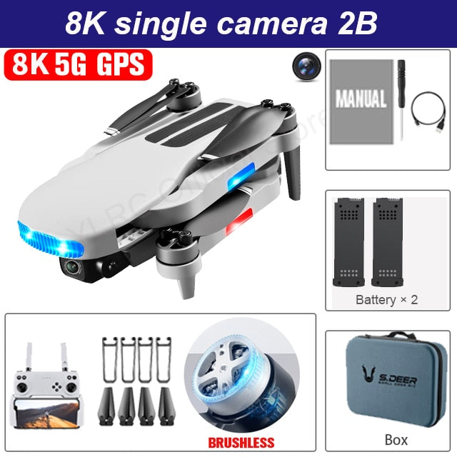 New LU3 MAX GPS  Drone 8K Hd Dual Camera Profesional Helicopter FPV Dron Foldable Rc Quadcopter 5G Wifi Brushless Motor Drones