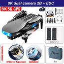New LU3 MAX GPS  Drone 8K Hd Dual Camera Profesional Helicopter FPV Dron Foldable Rc Quadcopter 5G Wifi Brushless Motor Drones