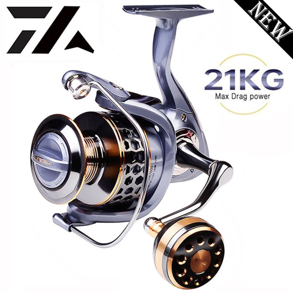 New High Quality Max Drag 21KG Spool Fishing Reel Gear 5.2:1 Ratio High Speed Spinning Reel Casting Reel Carp For Saltwater