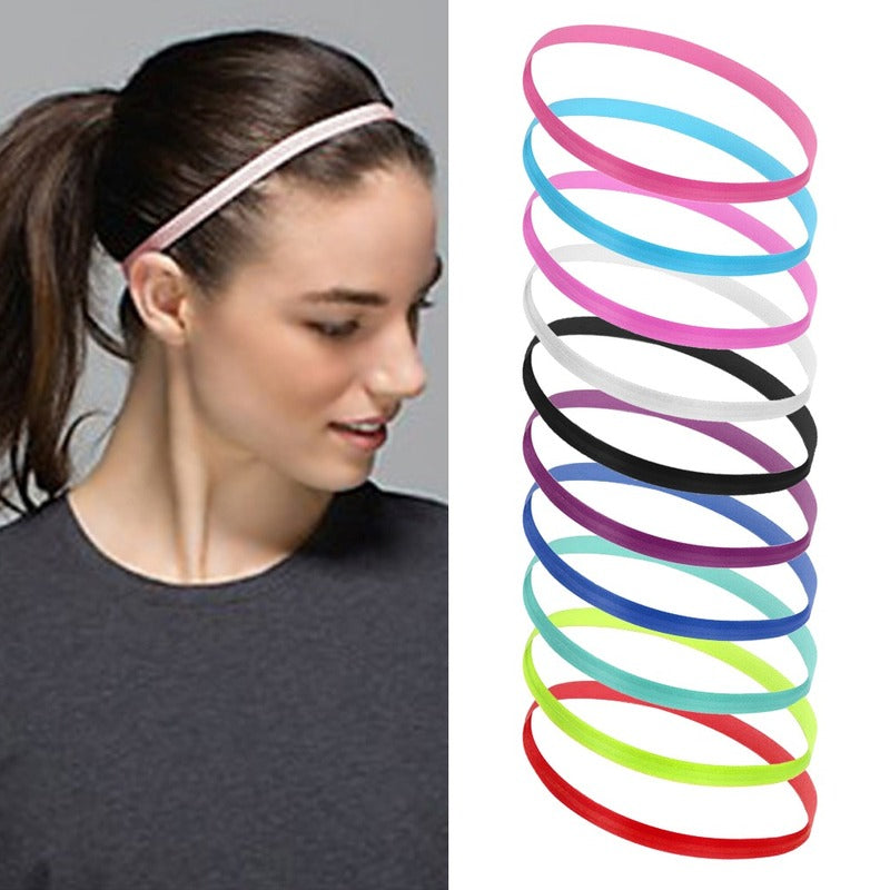 Women Stretch Sports Yoga Hairband Headband for Men Sport Running Fitness Headbands Elastic Anti-slip Sweatband Gym Headbands