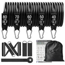 300lb Fitness Booty Resistance Elastic Band Workout for Training Home Exercise Sport Gym Dumbbell Harness Set Expander Equipment