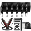 300lb Fitness Booty Resistance Elastic Band Workout for Training Home Exercise Sport Gym Dumbbell Harness Set Expander Equipment