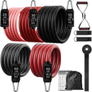 300lb Fitness Booty Resistance Elastic Band Workout for Training Home Exercise Sport Gym Dumbbell Harness Set Expander Equipment