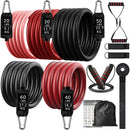 300lb Fitness Booty Resistance Elastic Band Workout for Training Home Exercise Sport Gym Dumbbell Harness Set Expander Equipment
