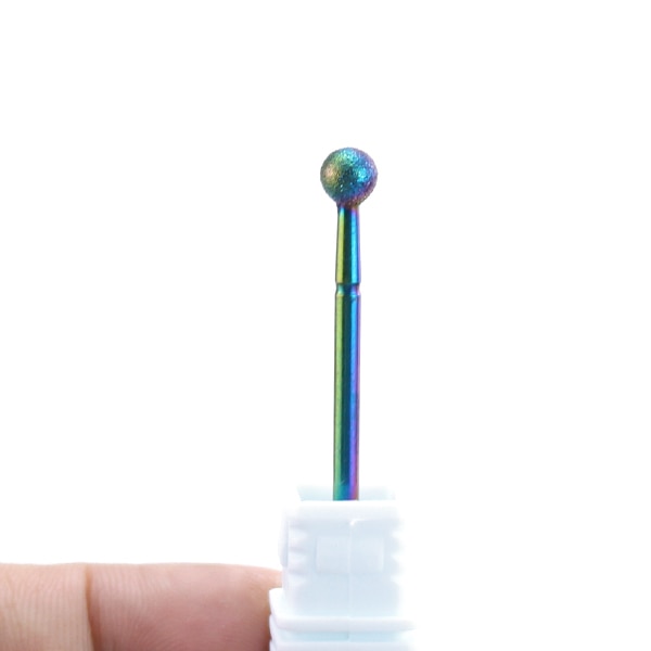 1Pc Diamond Nail Drill Ball Rotary Bit Eletric Milling Cutter Files 5.0mm Manicure Burr Cuticle Clean Polish Machine Accessory