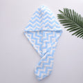 Dry Hair Cap Towel Absorbent Thickened Dry Hair Cap Bathroom Bath Dry Hair Cap Striped Shower Cap Soft Turban Striped Towel