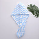 Dry Hair Cap Towel Absorbent Thickened Dry Hair Cap Bathroom Bath Dry Hair Cap Striped Shower Cap Soft Turban Striped Towel