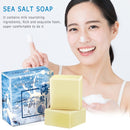 Sea Salt Soap Oil Control Remover Makeup Moisturize Face Wash Goat Milk Soap Deep Cleansing Pores Blackheads Soft Skin Soap