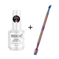 ROSALIND Magic Remover Nail Gel Polish Fast Clean Within 2-3 MINS Soak Off Gel Nail Polish Top Coat Nail Remover