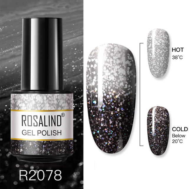 ROSALIND 7ML Vernis Semi Permanent Gel Nail Polish For Nail Soak Off Gel Varnish Design Nail Art Plastic Bottle Gel Polish