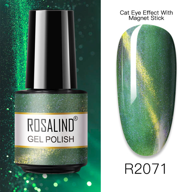 ROSALIND 7ML Vernis Semi Permanent Gel Nail Polish For Nail Soak Off Gel Varnish Design Nail Art Plastic Bottle Gel Polish