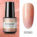 ROSALIND 7ML Vernis Semi Permanent Gel Nail Polish For Nail Soak Off Gel Varnish Design Nail Art Plastic Bottle Gel Polish