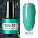 ROSALIND 7ML Vernis Semi Permanent Gel Nail Polish For Nail Soak Off Gel Varnish Design Nail Art Plastic Bottle Gel Polish