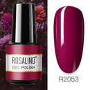 ROSALIND 7ML Vernis Semi Permanent Gel Nail Polish For Nail Soak Off Gel Varnish Design Nail Art Plastic Bottle Gel Polish