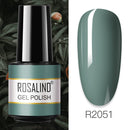ROSALIND 7ML Vernis Semi Permanent Gel Nail Polish For Nail Soak Off Gel Varnish Design Nail Art Plastic Bottle Gel Polish