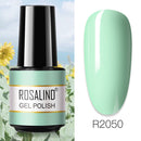 ROSALIND 7ML Vernis Semi Permanent Gel Nail Polish For Nail Soak Off Gel Varnish Design Nail Art Plastic Bottle Gel Polish