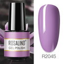 ROSALIND 7ML Vernis Semi Permanent Gel Nail Polish For Nail Soak Off Gel Varnish Design Nail Art Plastic Bottle Gel Polish