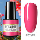 ROSALIND 7ML Vernis Semi Permanent Gel Nail Polish For Nail Soak Off Gel Varnish Design Nail Art Plastic Bottle Gel Polish