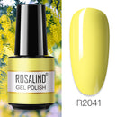 ROSALIND 7ML Vernis Semi Permanent Gel Nail Polish For Nail Soak Off Gel Varnish Design Nail Art Plastic Bottle Gel Polish