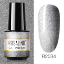 ROSALIND 7ML Vernis Semi Permanent Gel Nail Polish For Nail Soak Off Gel Varnish Design Nail Art Plastic Bottle Gel Polish