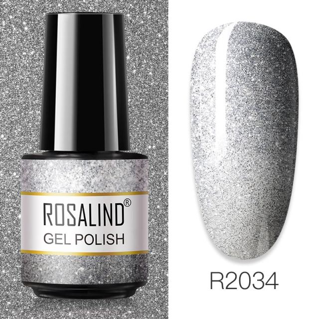ROSALIND 7ML Vernis Semi Permanent Gel Nail Polish For Nail Soak Off Gel Varnish Design Nail Art Plastic Bottle Gel Polish
