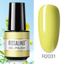 ROSALIND 7ML Vernis Semi Permanent Gel Nail Polish For Nail Soak Off Gel Varnish Design Nail Art Plastic Bottle Gel Polish