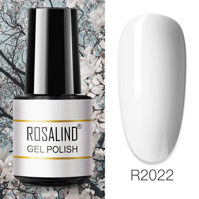 ROSALIND 7ML Vernis Semi Permanent Gel Nail Polish For Nail Soak Off Gel Varnish Design Nail Art Plastic Bottle Gel Polish