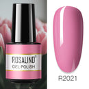 ROSALIND 7ML Vernis Semi Permanent Gel Nail Polish For Nail Soak Off Gel Varnish Design Nail Art Plastic Bottle Gel Polish