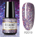 ROSALIND 7ML Vernis Semi Permanent Gel Nail Polish For Nail Soak Off Gel Varnish Design Nail Art Plastic Bottle Gel Polish
