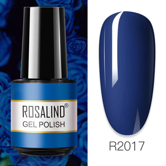 ROSALIND 7ML Vernis Semi Permanent Gel Nail Polish For Nail Soak Off Gel Varnish Design Nail Art Plastic Bottle Gel Polish