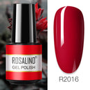 ROSALIND 7ML Vernis Semi Permanent Gel Nail Polish For Nail Soak Off Gel Varnish Design Nail Art Plastic Bottle Gel Polish