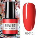 ROSALIND 7ML Vernis Semi Permanent Gel Nail Polish For Nail Soak Off Gel Varnish Design Nail Art Plastic Bottle Gel Polish