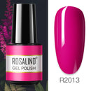 ROSALIND 7ML Vernis Semi Permanent Gel Nail Polish For Nail Soak Off Gel Varnish Design Nail Art Plastic Bottle Gel Polish