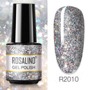 ROSALIND 7ML Vernis Semi Permanent Gel Nail Polish For Nail Soak Off Gel Varnish Design Nail Art Plastic Bottle Gel Polish