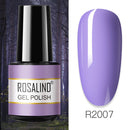 ROSALIND 7ML Vernis Semi Permanent Gel Nail Polish For Nail Soak Off Gel Varnish Design Nail Art Plastic Bottle Gel Polish