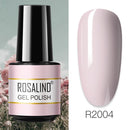 ROSALIND 7ML Vernis Semi Permanent Gel Nail Polish For Nail Soak Off Gel Varnish Design Nail Art Plastic Bottle Gel Polish