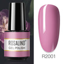 ROSALIND 7ML Vernis Semi Permanent Gel Nail Polish For Nail Soak Off Gel Varnish Design Nail Art Plastic Bottle Gel Polish