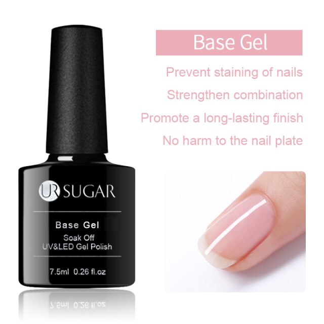UR SUGAR Milky White Jelly Gel Polish 7.5ml Soak Off UV Gel Nail Polish Varnish Semi-permanent Nail Art UV LED Varnish